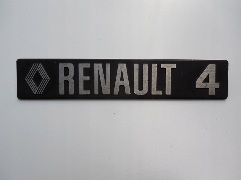 RENAULT 4 EMBLEMAT KLAPY TYŁ ZNACZEK