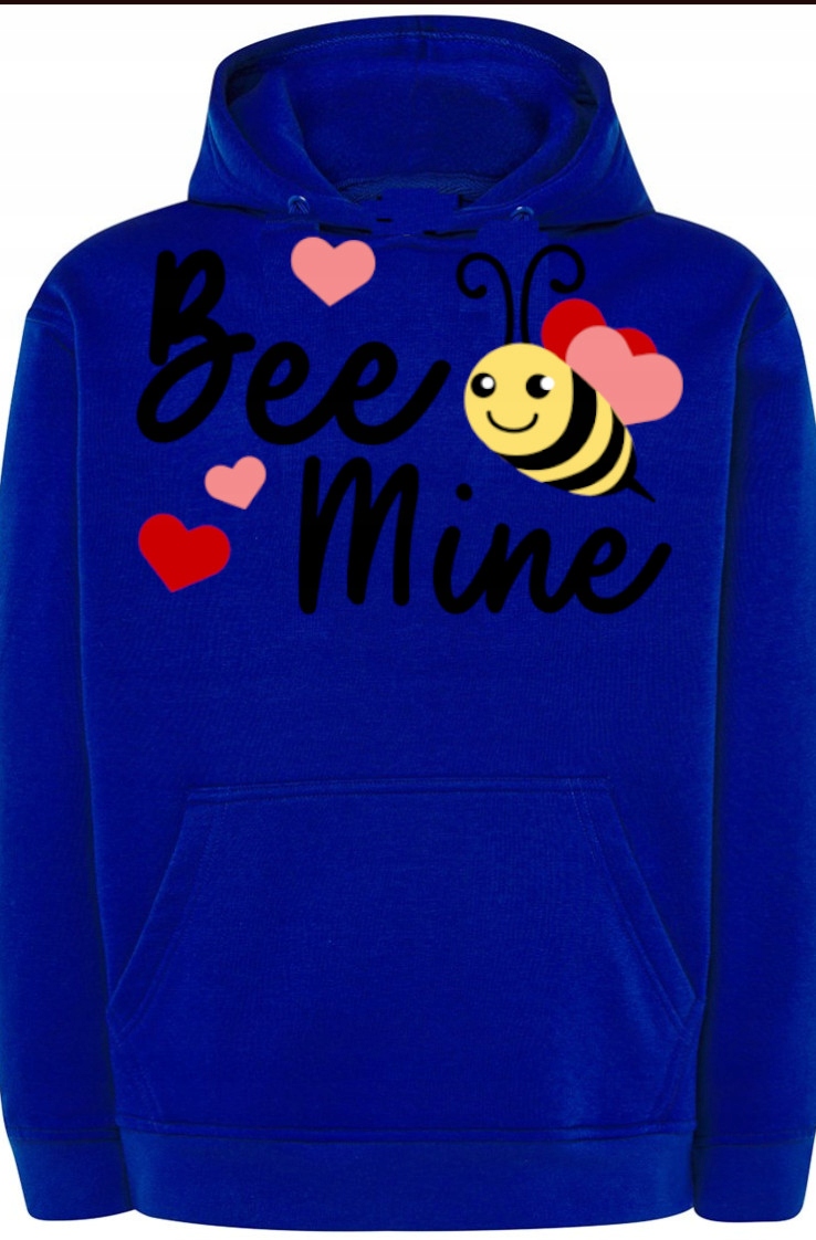 Be Mine Valentýnská včela Mikina s potiskem r.XXL