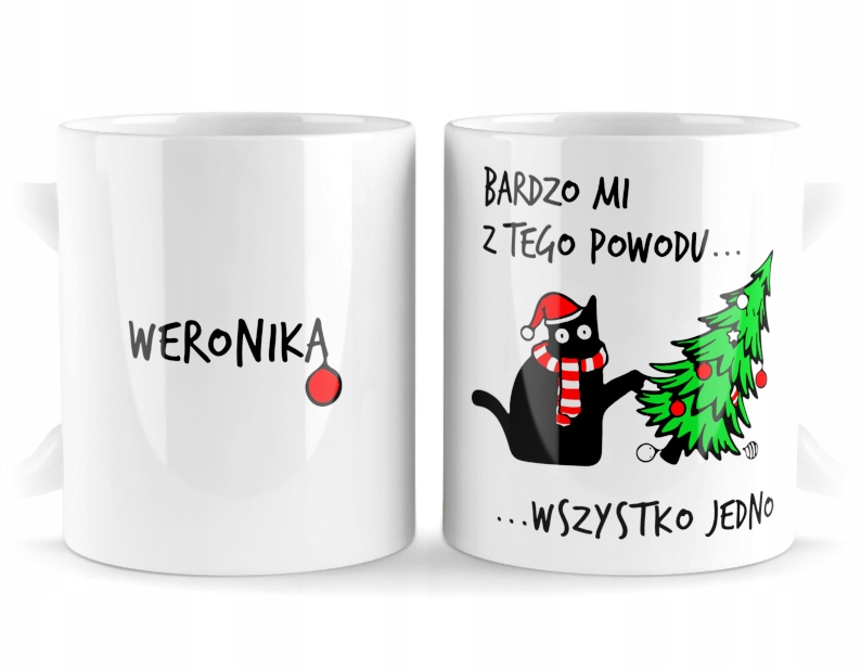 

kubek świąteczny Wszystko Jedno mikołajki