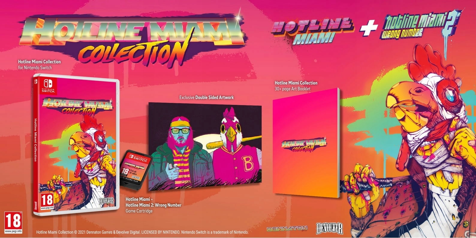 HOTLINE MIAMI COLLECTION / GRY NINTENDO SWITCH Wersja gry pudełkowa