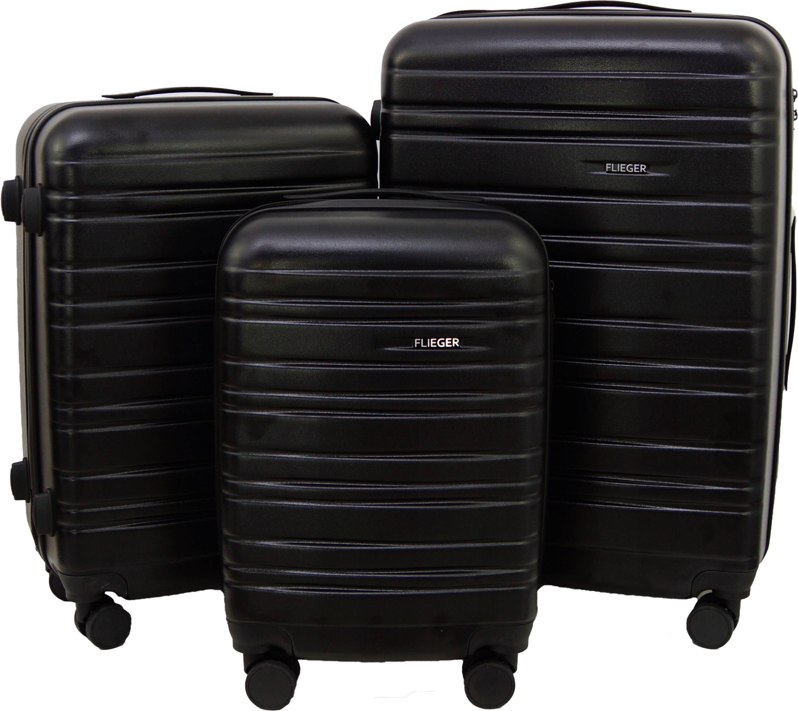 Walizka Podróżna Zestaw Komplet Walizek 3w1 Gravitt 8844 Poliwęglan Twarda