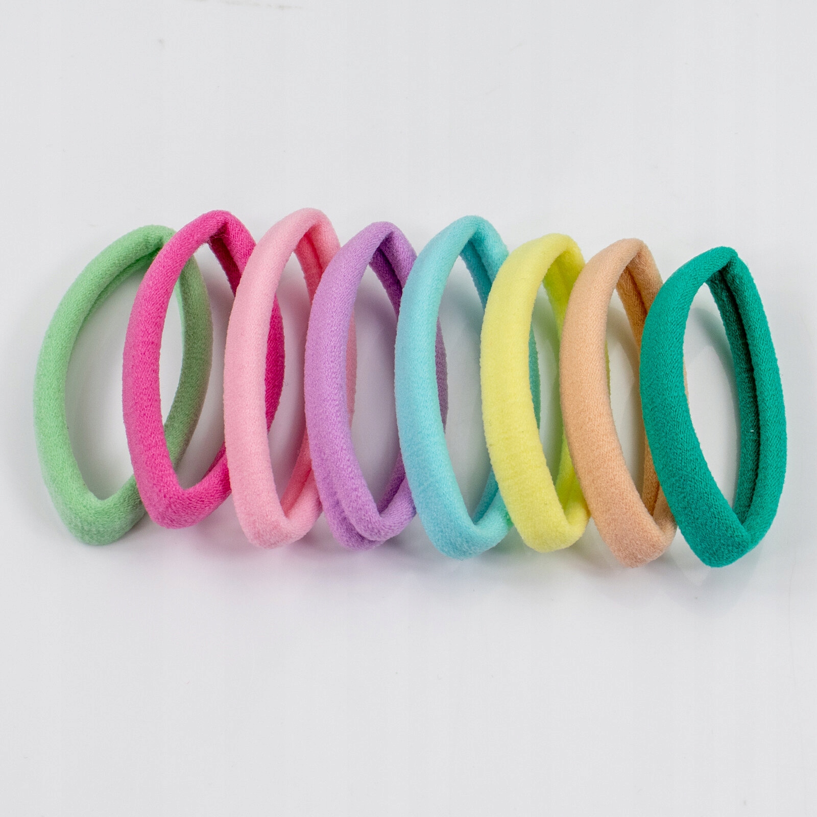 Zestaw gumek GUMKI kolorowe 8 sztuk frotki Marka Miss Glow