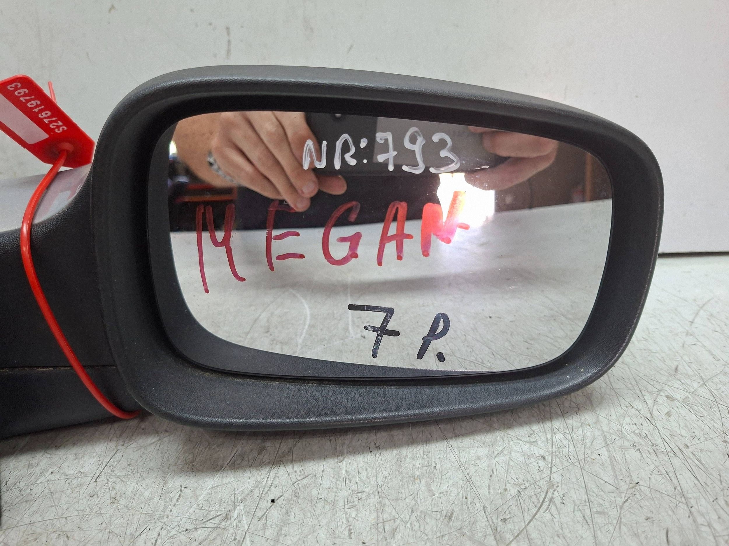 mirror right 7 vertical RENAULT MEGANE II 2002