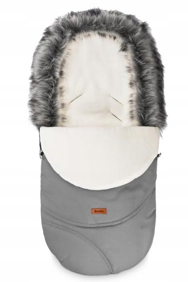 SENSILLO ŚPIWOREK DO WÓZKA ZIMOWY ESKIMO GREY POLAR 100X46