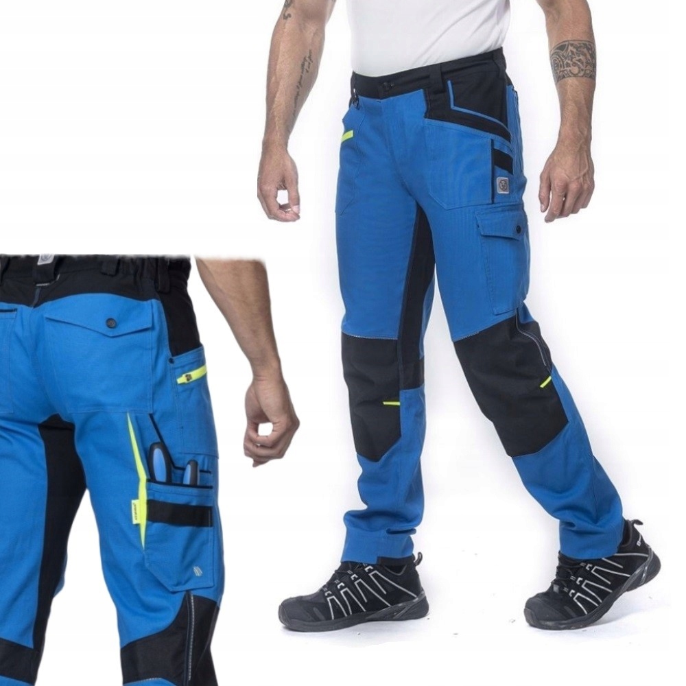 Elastyczne spodnie robocze męskie Wzmocnione wytrzymałe 4XSTRETCH