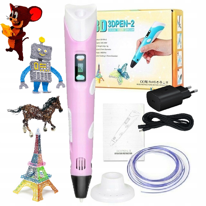 

Długopis 3D +wkłady 9M+KSIĄŻKA Pen 3D 2 Generacja