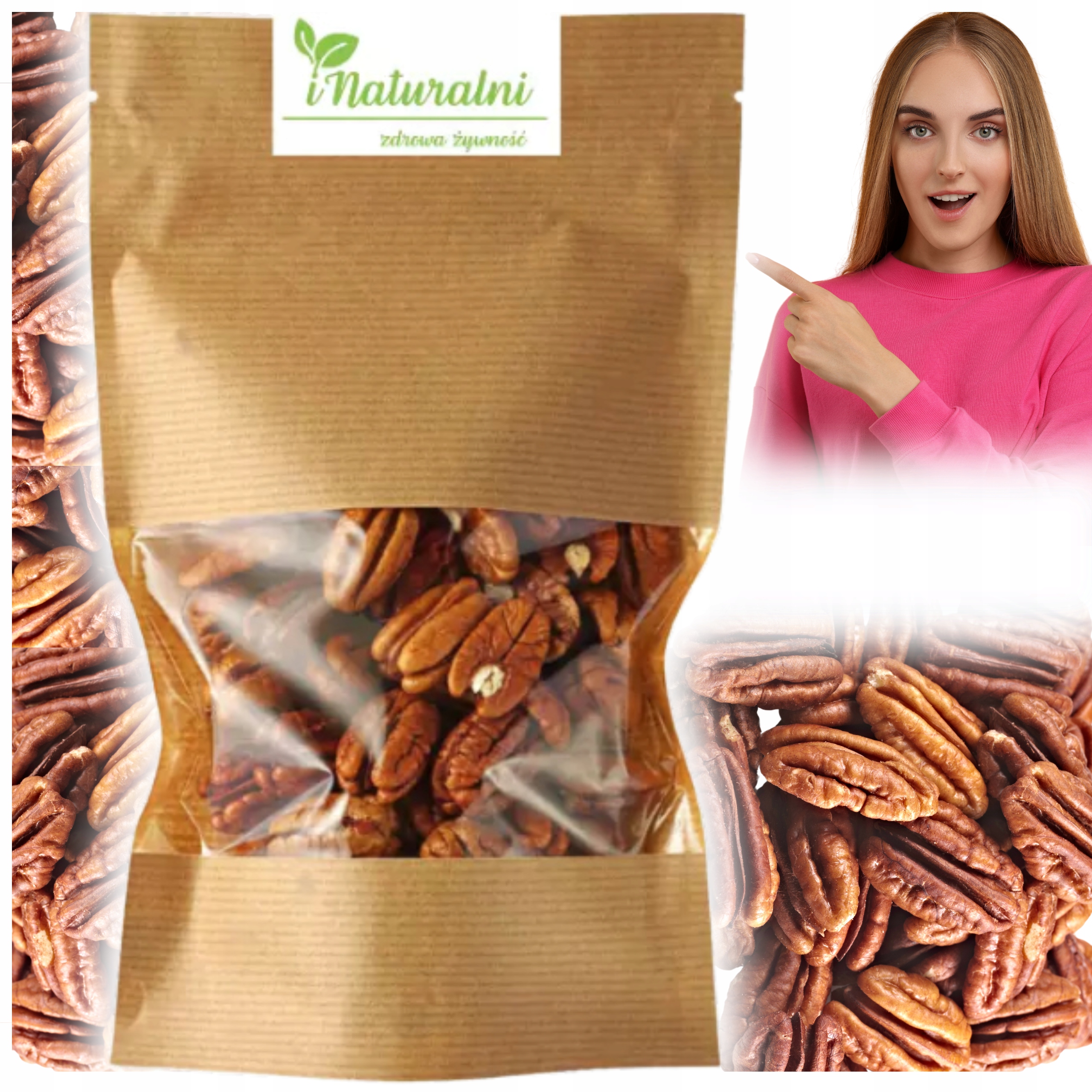 Levně Ořechy Pekan 1 kg Celé Ořechy Jemné Bez Lupiny Přírodní