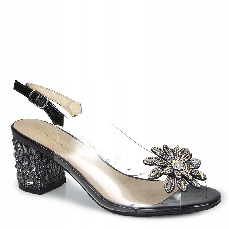 S.Barski dámské sandály MR42-002 Black sloupek velikost 36