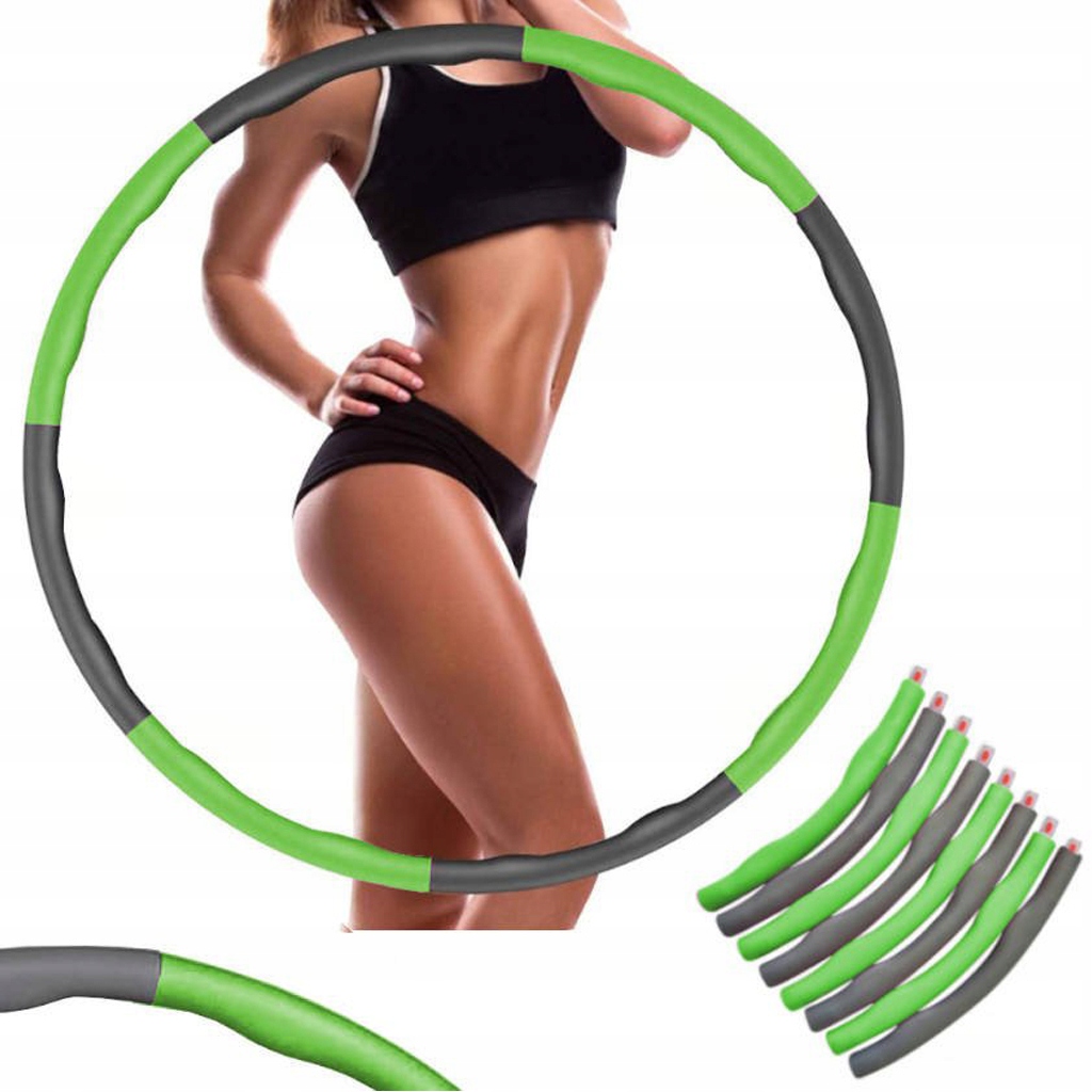 Hula hop FITNESS z wypustkami 95 cm KOLOROWE
