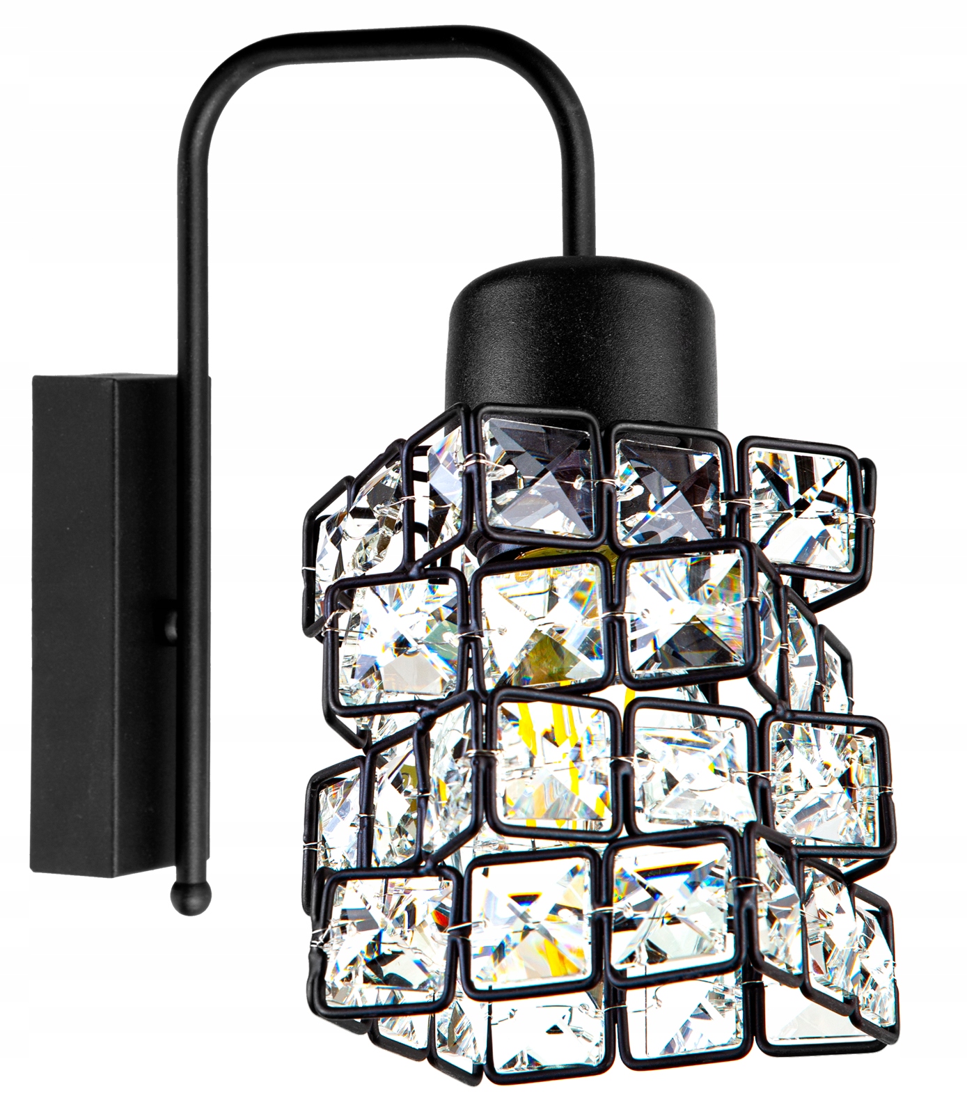 

Nowoczesna Szklana Lampa Ścienna Kinkiet Kryształ