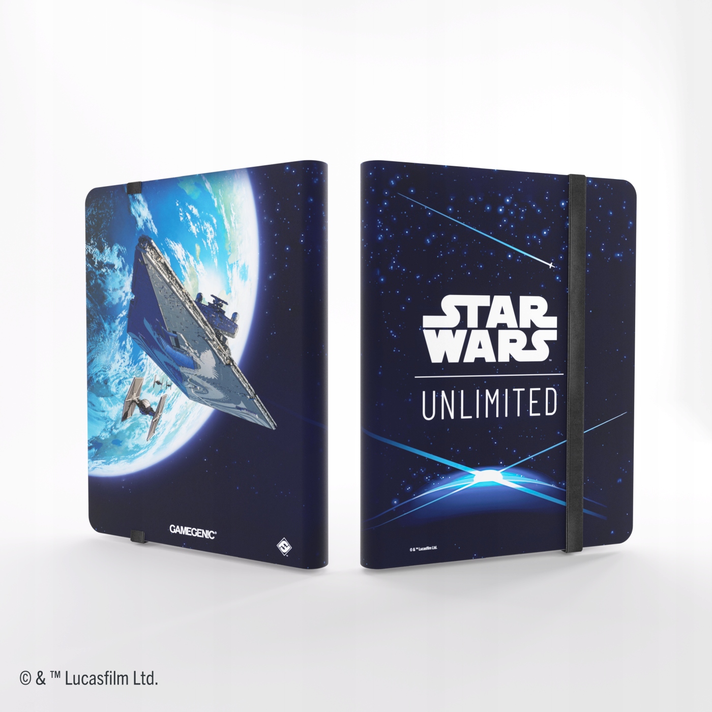 % Gamegenic: Star Wars Unlimited Card Game - 18-Pocket Album Card Back Blue