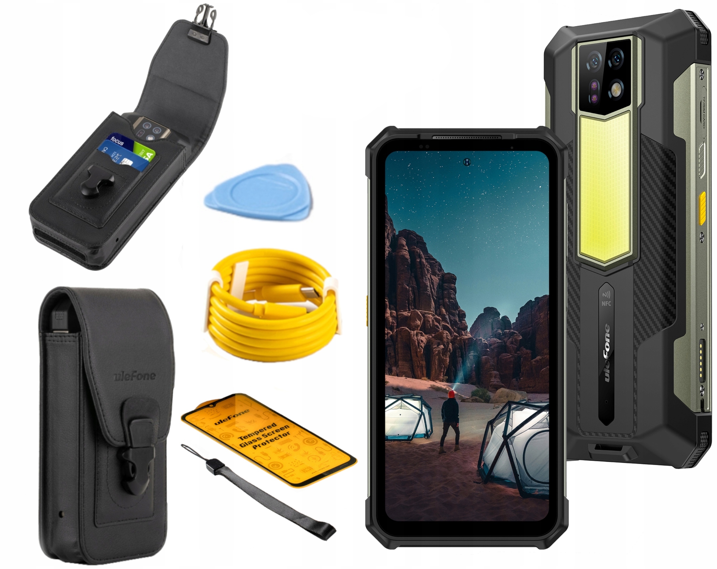 Ulefone Armor 24 Pancerny Smartfon 12/256GB 4G 64MP Latarka 1000lm Etui