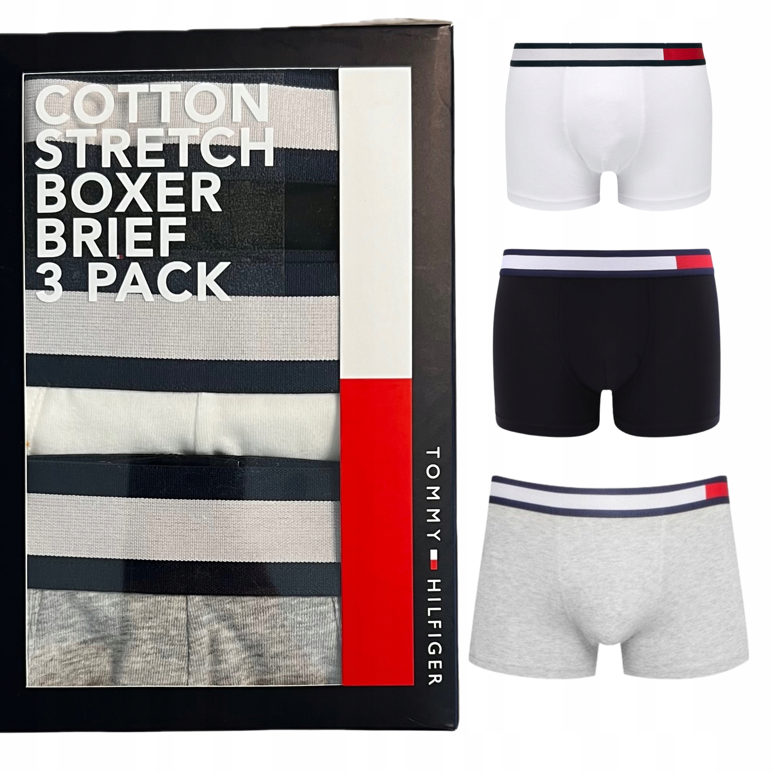 Pánské boxerky Tommy Hilfiger 3ks Gumička Barva XL kvalita bavlna