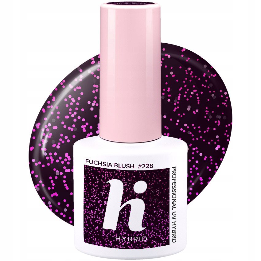 HI HYBRID LAKIER HYBRYDOWY 228 FUCHSIA BLUSH 5ml