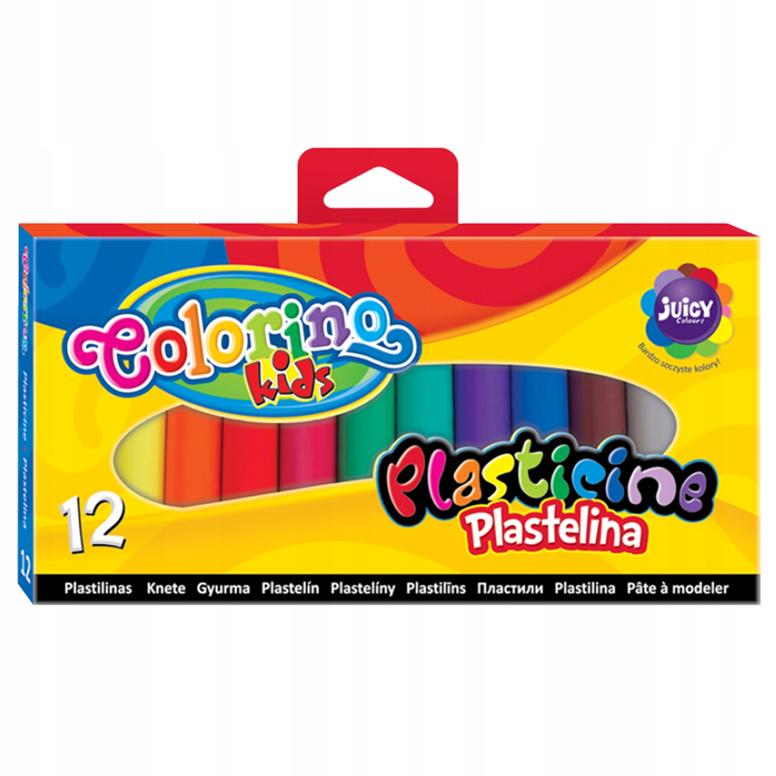 PLASTELINA SZKOLNA OKRĄGŁA 12 KOLORÓW COLORINO Marka Colorino