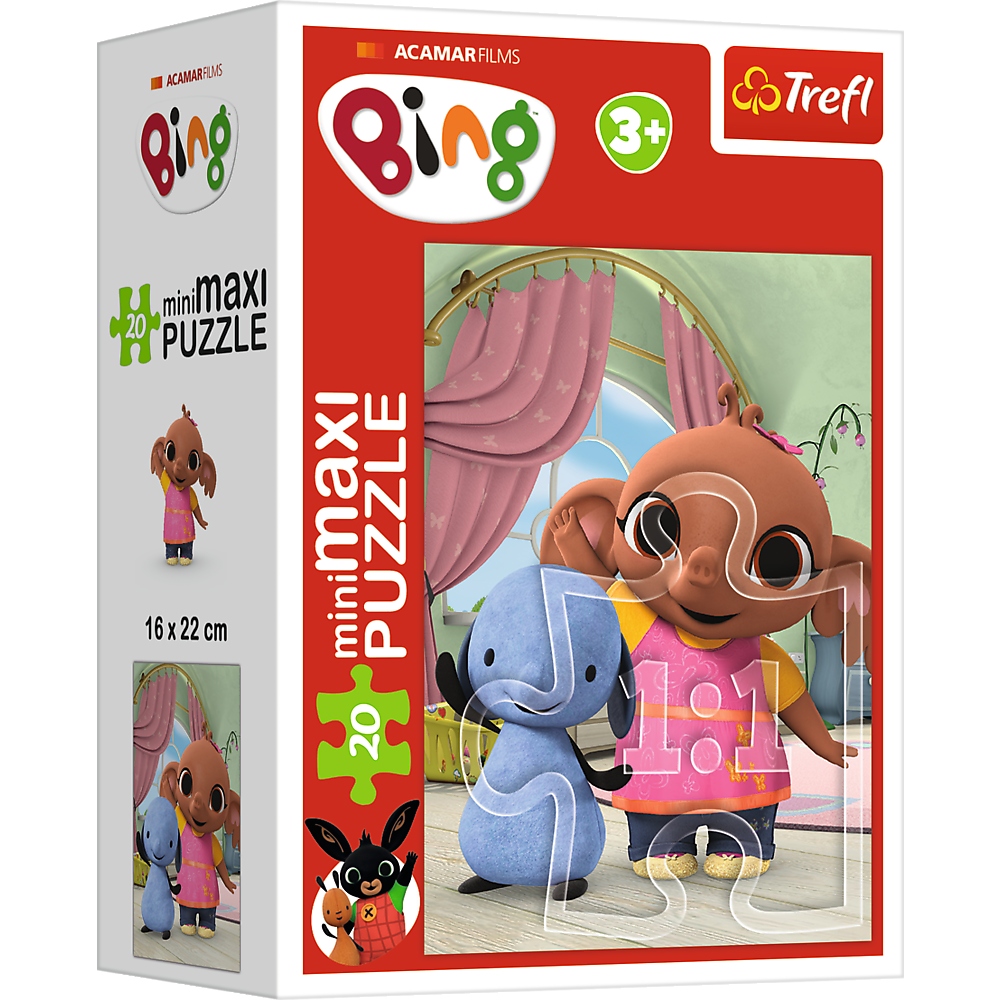 

Puzzle 20 MiniMaxi Bing i przyjaciele Trefl 21129