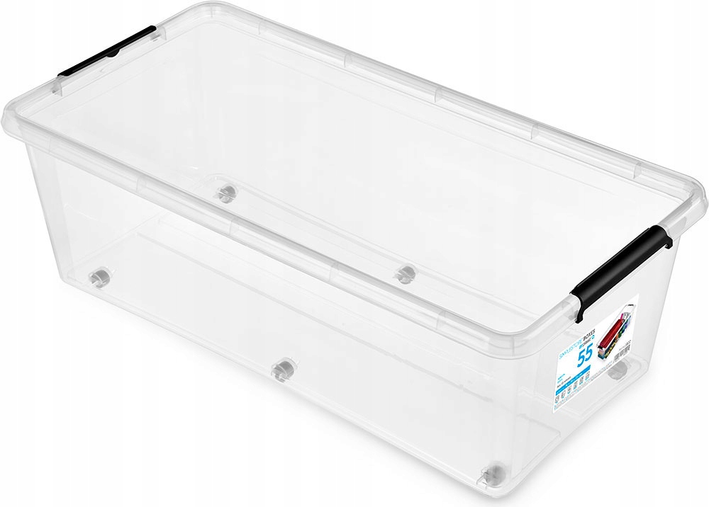 MOXOM - Pudełko z kułkami - Pojemnik - Organizer + Pokrywa - 55 L