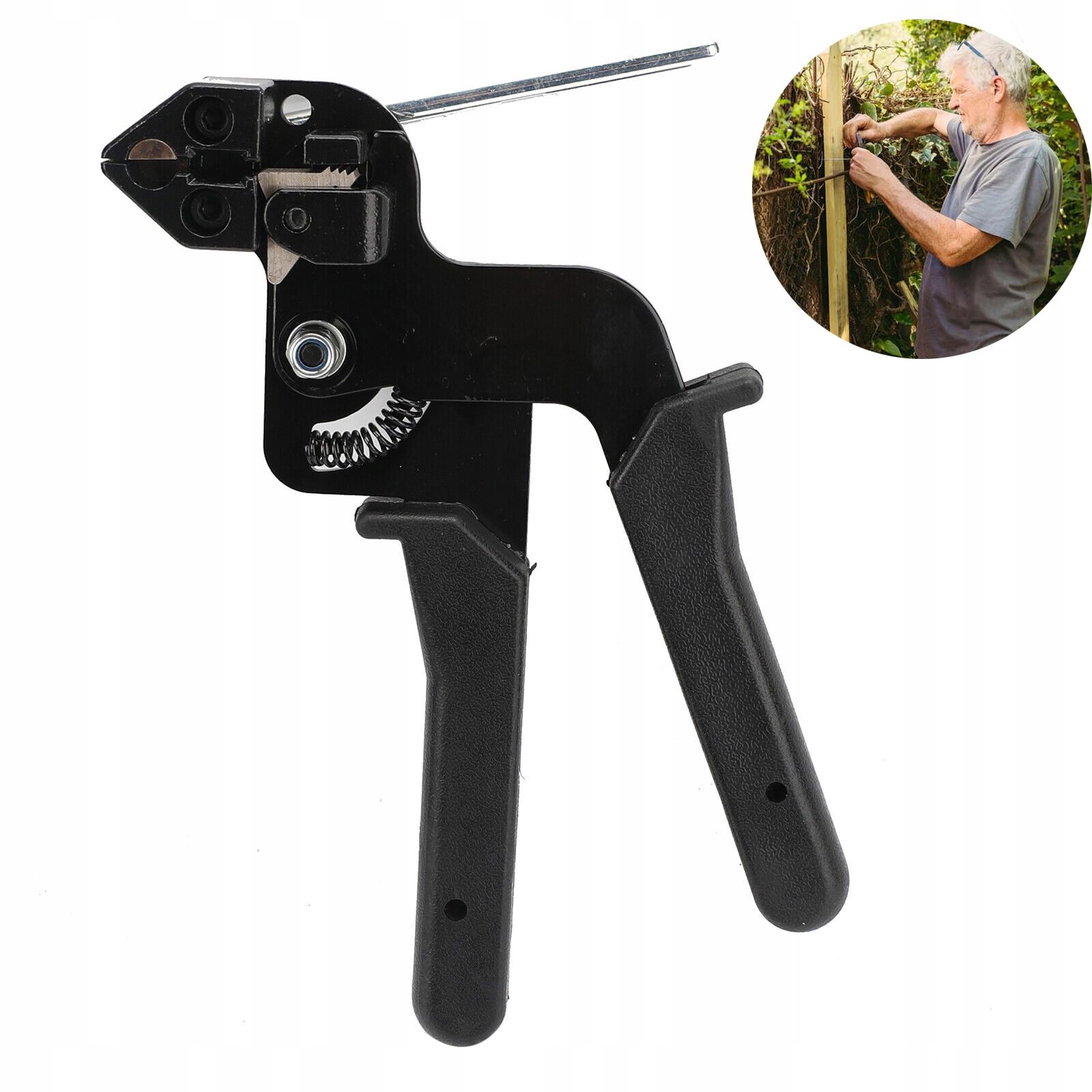 Nástroj Pro Napínání Kabelových Pásků 12 MM S Kleštěmi A Funkcí Řezání