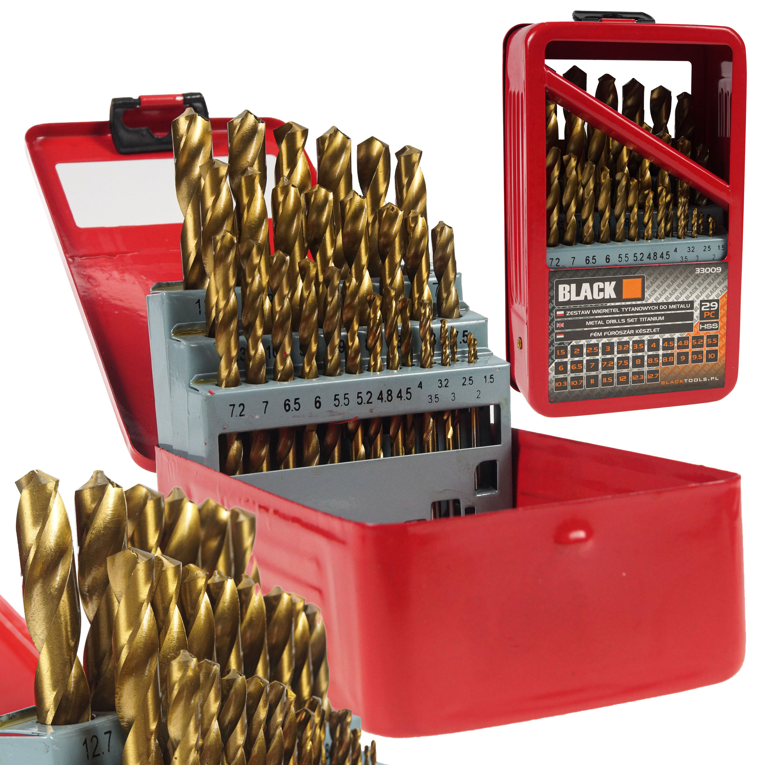 

Zestaw Wierteł Do Metalu Tytanowe 25 szt 1-13 mm
