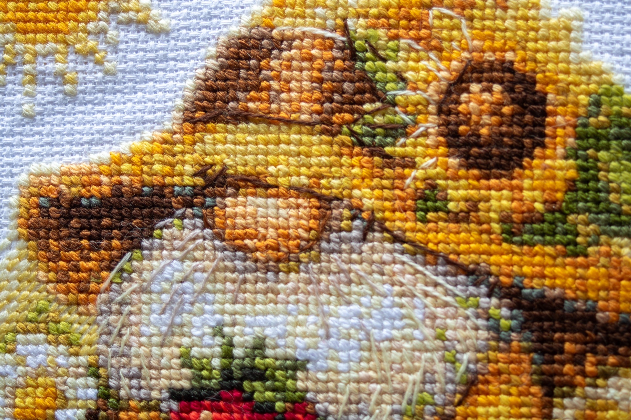 Aine A1043 Sluneční skřítek sada pro křížkovou výšivku 20x20 cm