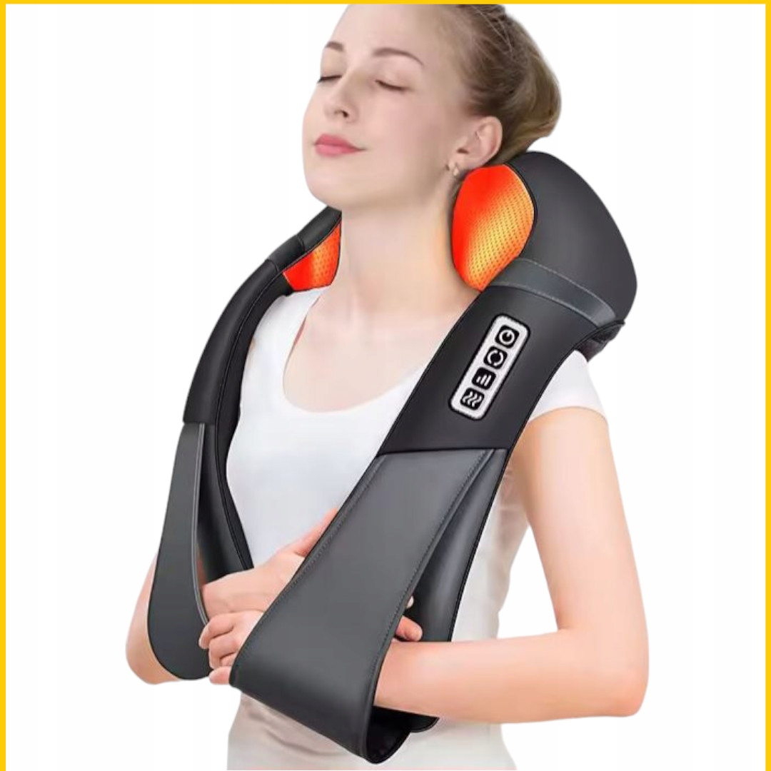 Masażer karku Shiatsu szyi pleców do masażu ciała z Ostukiwaniem grzejący Model Masażer karku Shiatsu z ostukiwaniem Max-A6