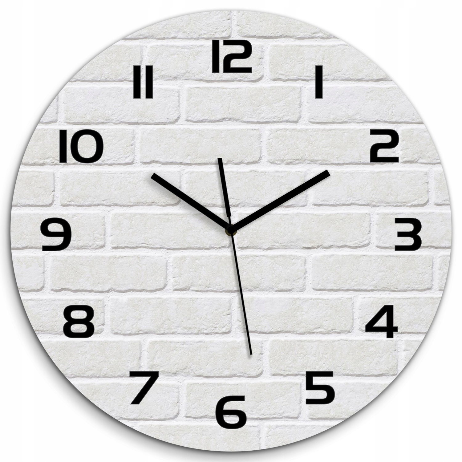 

Zegar ścienny ze szkła, duży Ceglana ściana fi 60