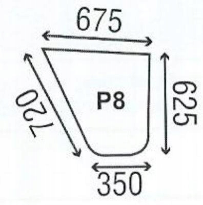sklo pro traktor Renault řady F, V a Lb dveře