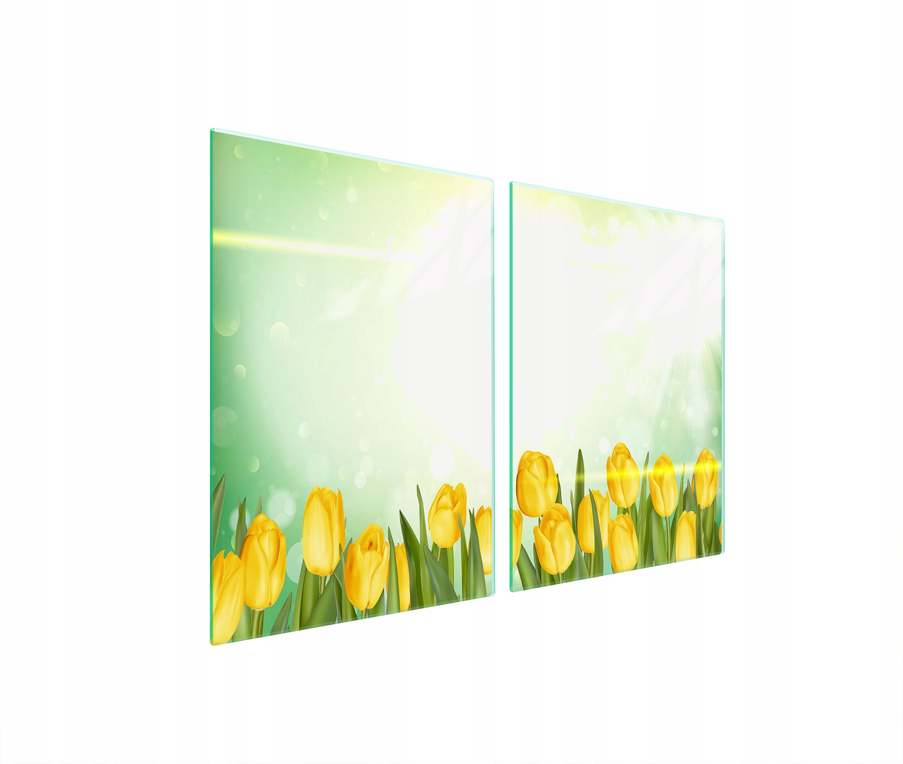 Ochranná Skleněná Deska Do Kuchyně 2x45x52 Tulipány Tvrzené Sklo