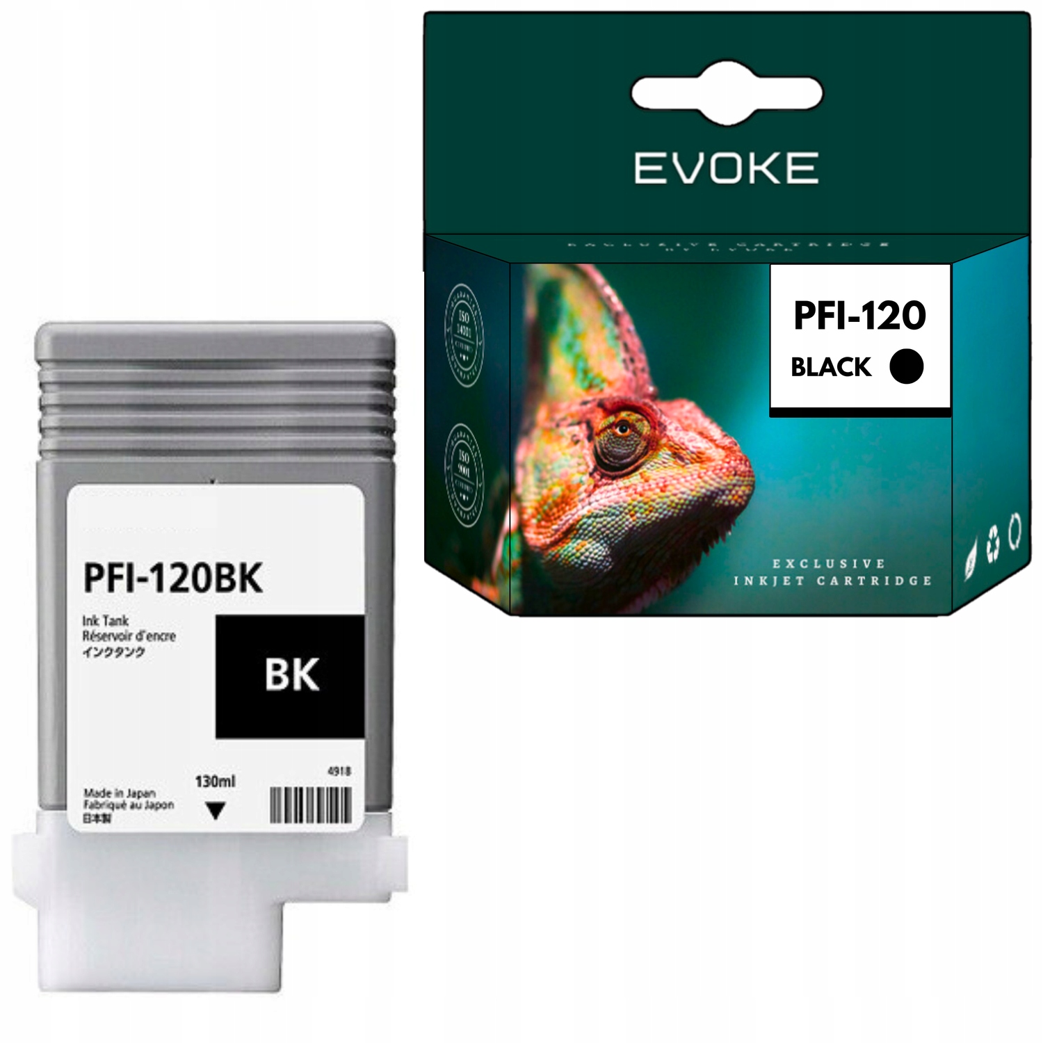 Inkoust pro Canon PFI120 černý TM-200 TM-205 TM-300 TM-305