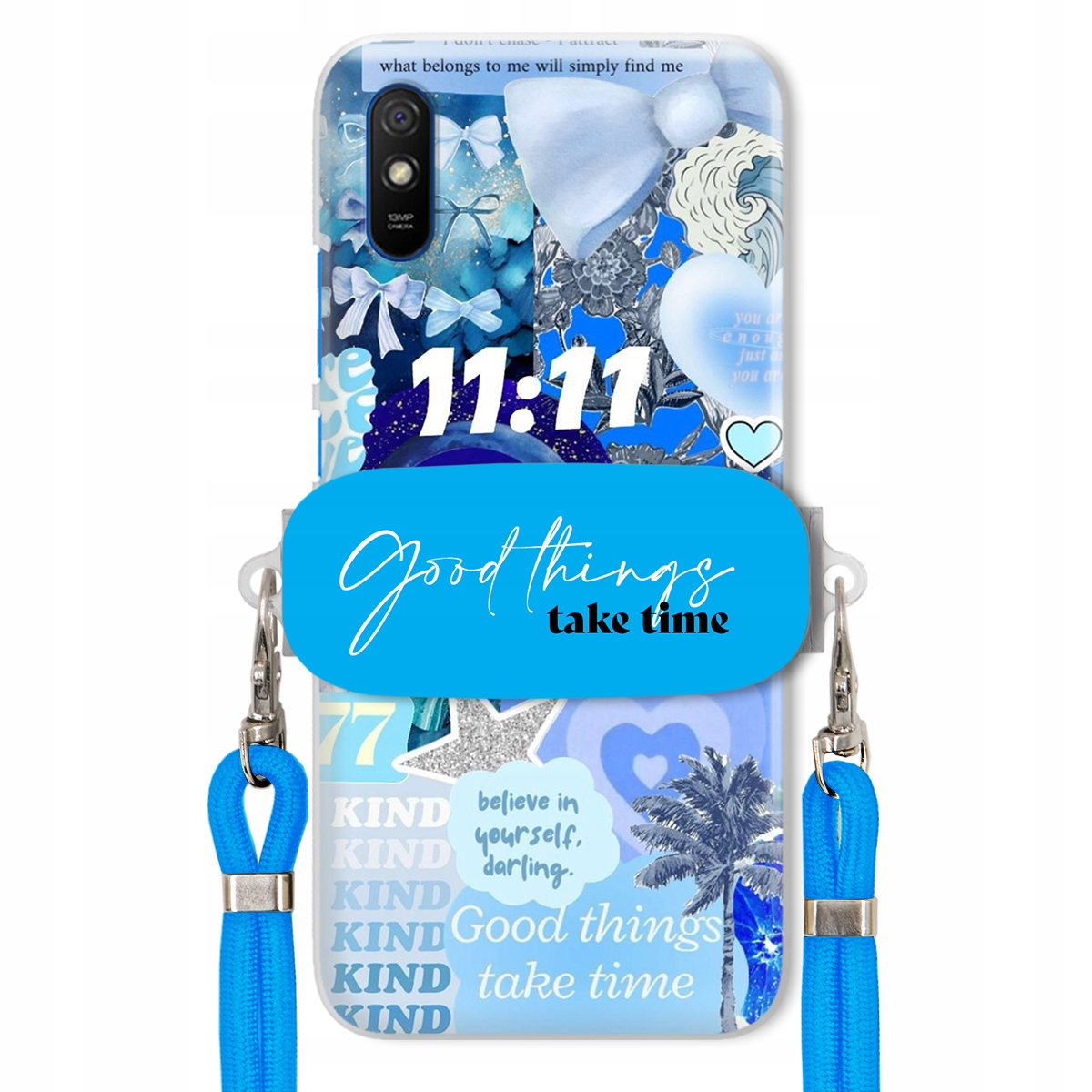 Puzdro pre Xiaomi Redmi 9A Držiak Crossbody vodítko Good Things Sea Lata
