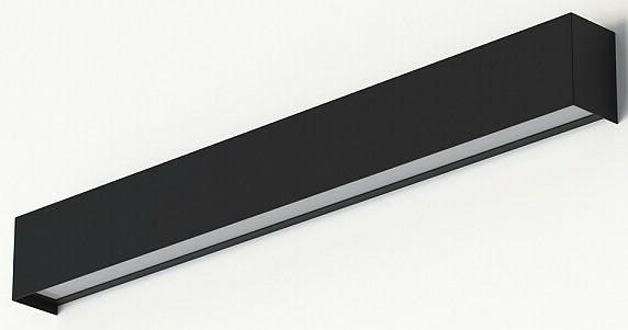 Nástenné svietidlo Straight Čierne 1xT8 11W Led 3000K 62cm Lampa na stenu do izby/domu