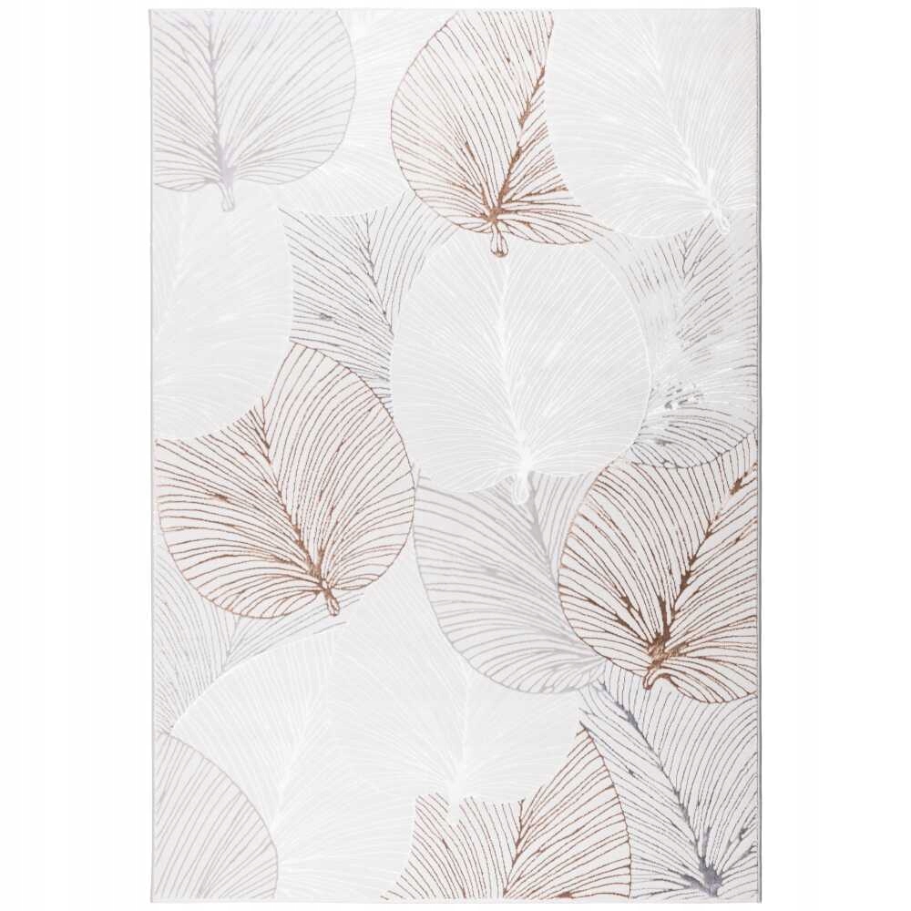 Koberec Creation 80×150 cm list New šedo-béžový – moderní klasika