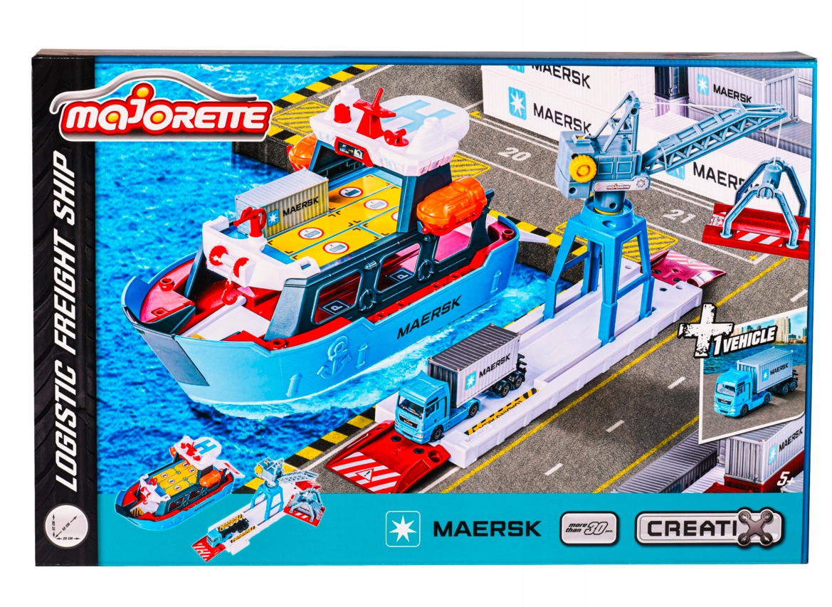 Majorette: Maersk zestaw + 1 pojazd