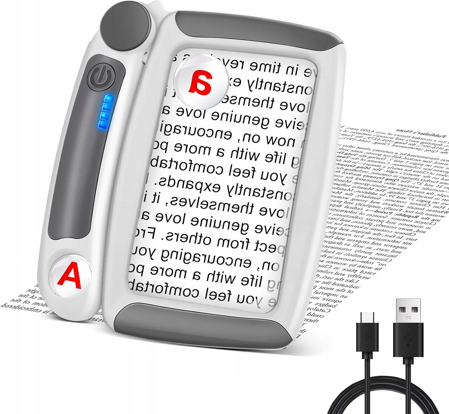 NZQXJXZ SZKŁO POWIĘKSZAJĄCE DO CZYTANIA ERGONOMICZNE LEKKIE