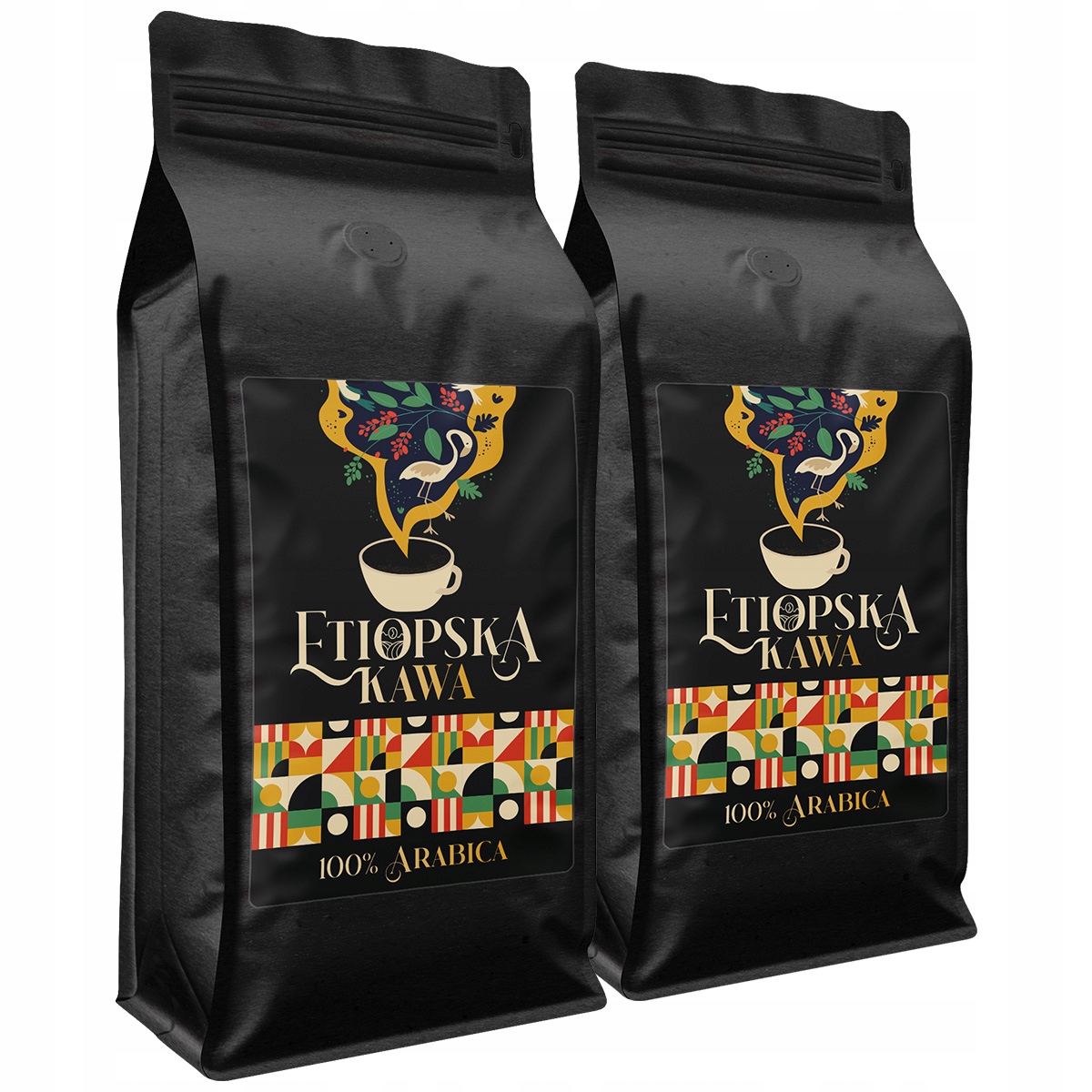 Levně Káva zrnková Etiopie 2x1 kg Arabica Čerstvě pražená pro kávovar 2 kg