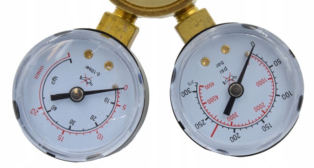 Reduktor CO2/ARGON z dwoma zegarami króciec Marka Falon-Tech