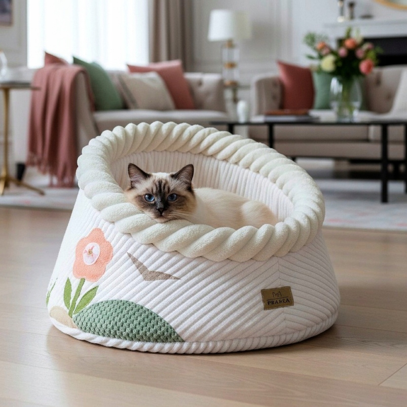 Pelíšek pro kočky plyšová budka 45 cm Hide'in Goody Garden pl výroba