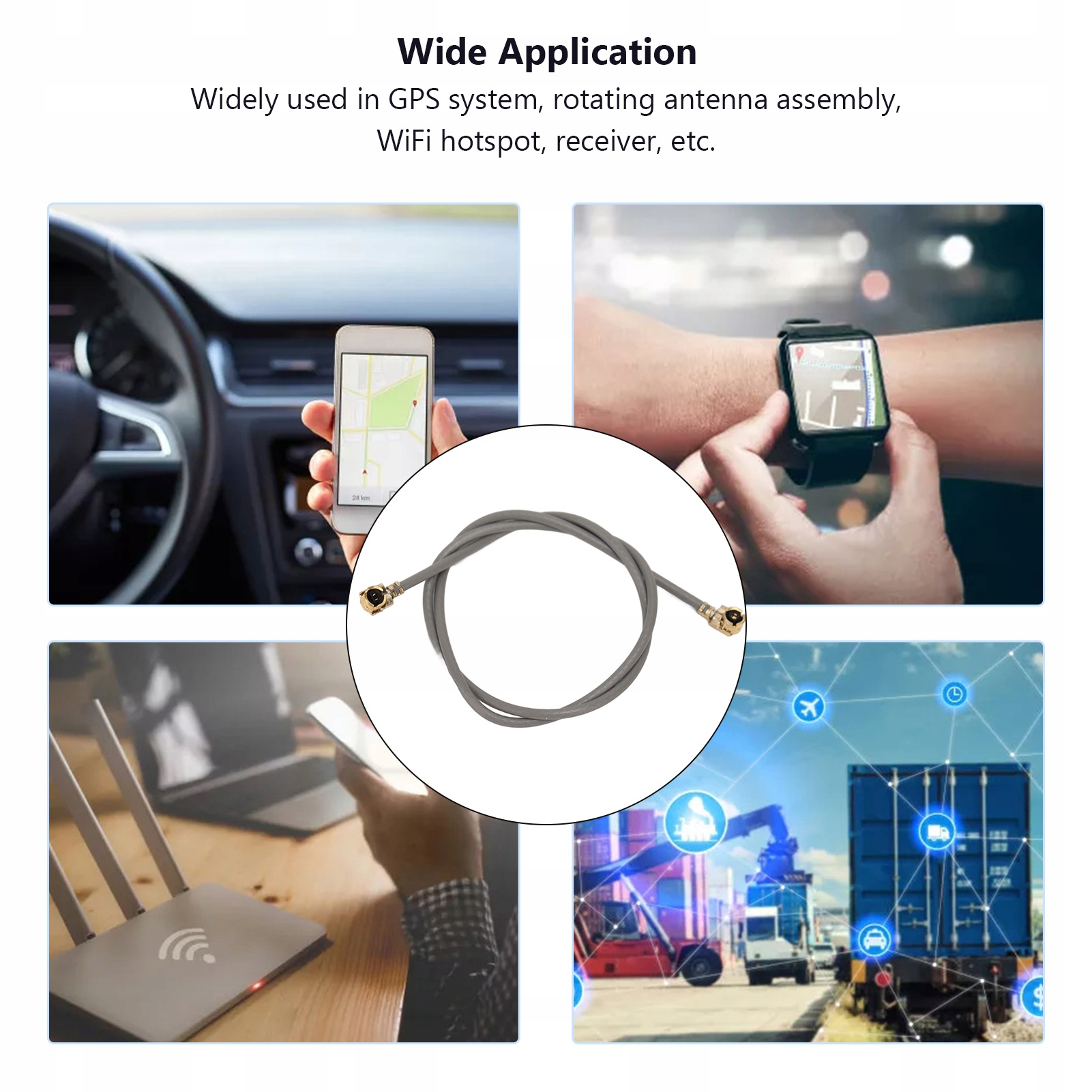 100 szt. Kabel pigtailowy RF IPX do IPX Rodzaj chwytak pomiarowy