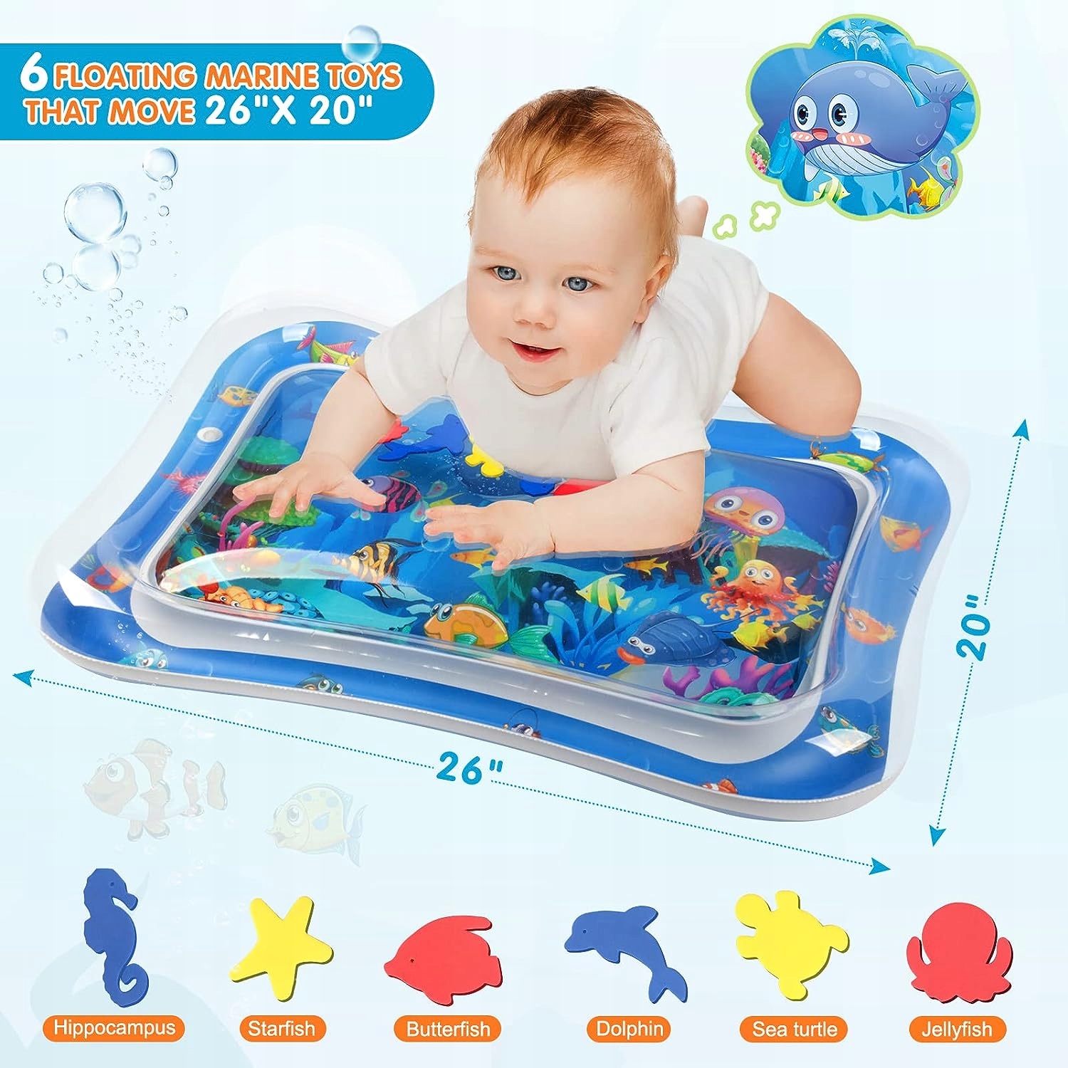 Infinno Tummy Time nadmuchiwana wodna mata 3 msc.+ Kod producenta ITWM-01