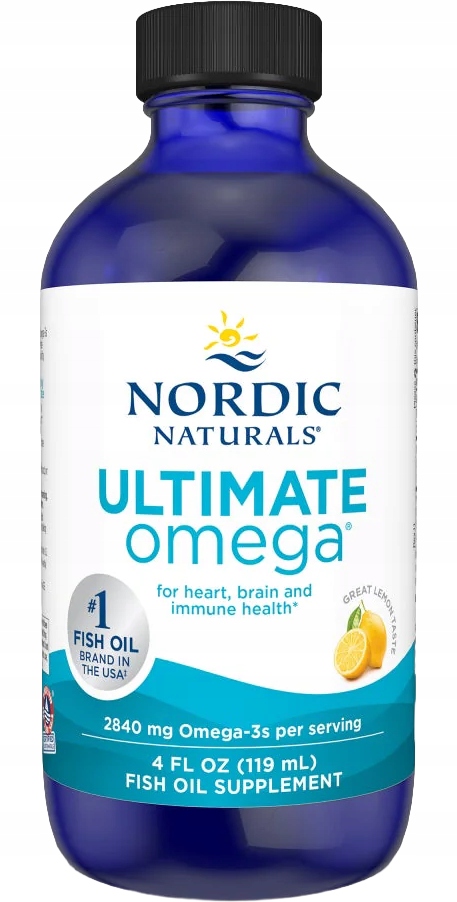 Nordic Naturals Ultimate Omega 3 2840mg Kwasy Epa Dha 119 ml Cytryna