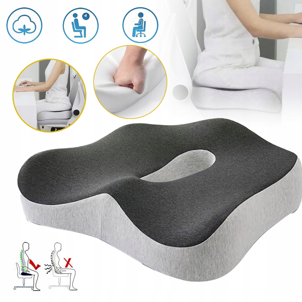 Poduszka Ortopedyczna do siedzenia auta biurowa siedzisko na krzesło fotel