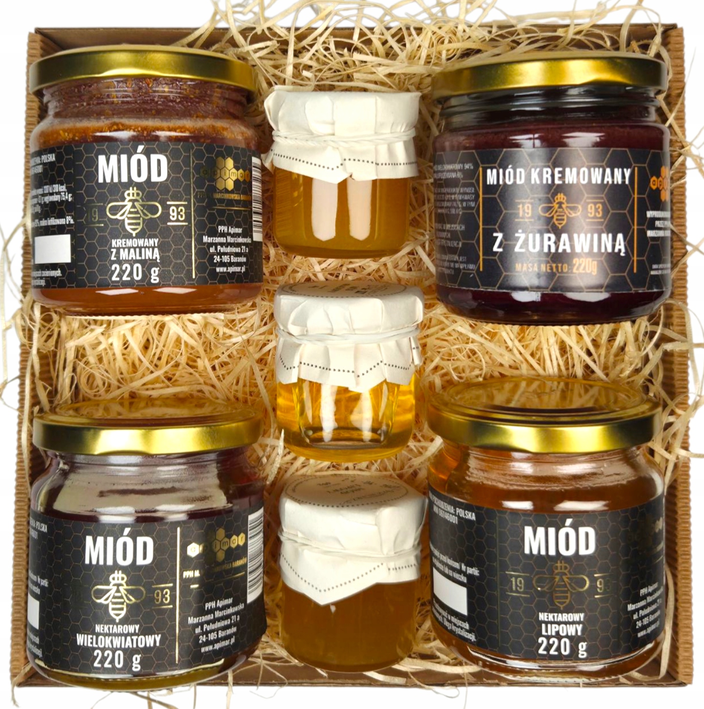 Levně Dárková Sada Medový Box Pro Babičku Dědečka, Maminku, Med, Kraft, Dárek