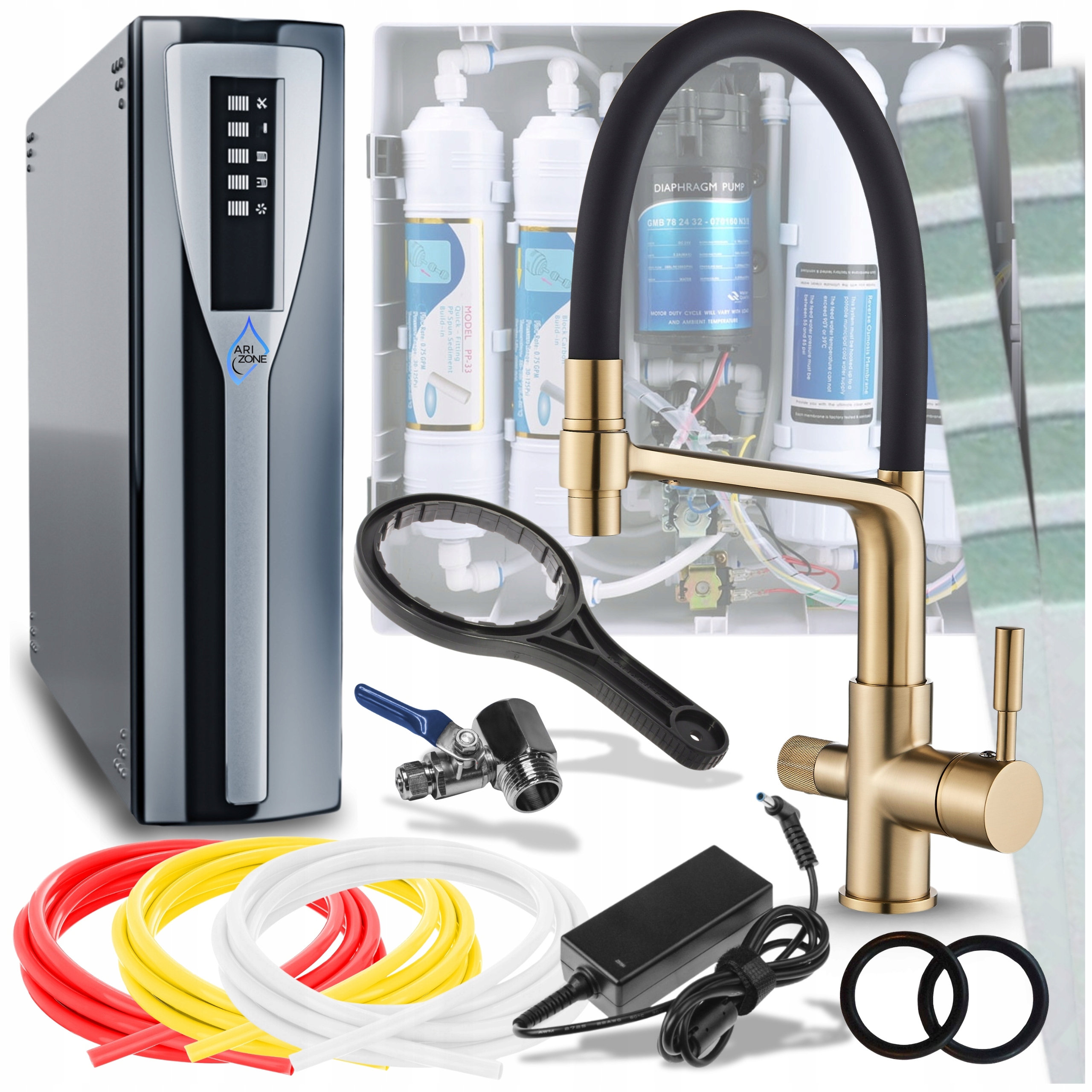 Sada Na Filtrovanie Vody S Kuchynskou Batériou, Reverzná Osmóza, Eko Filter