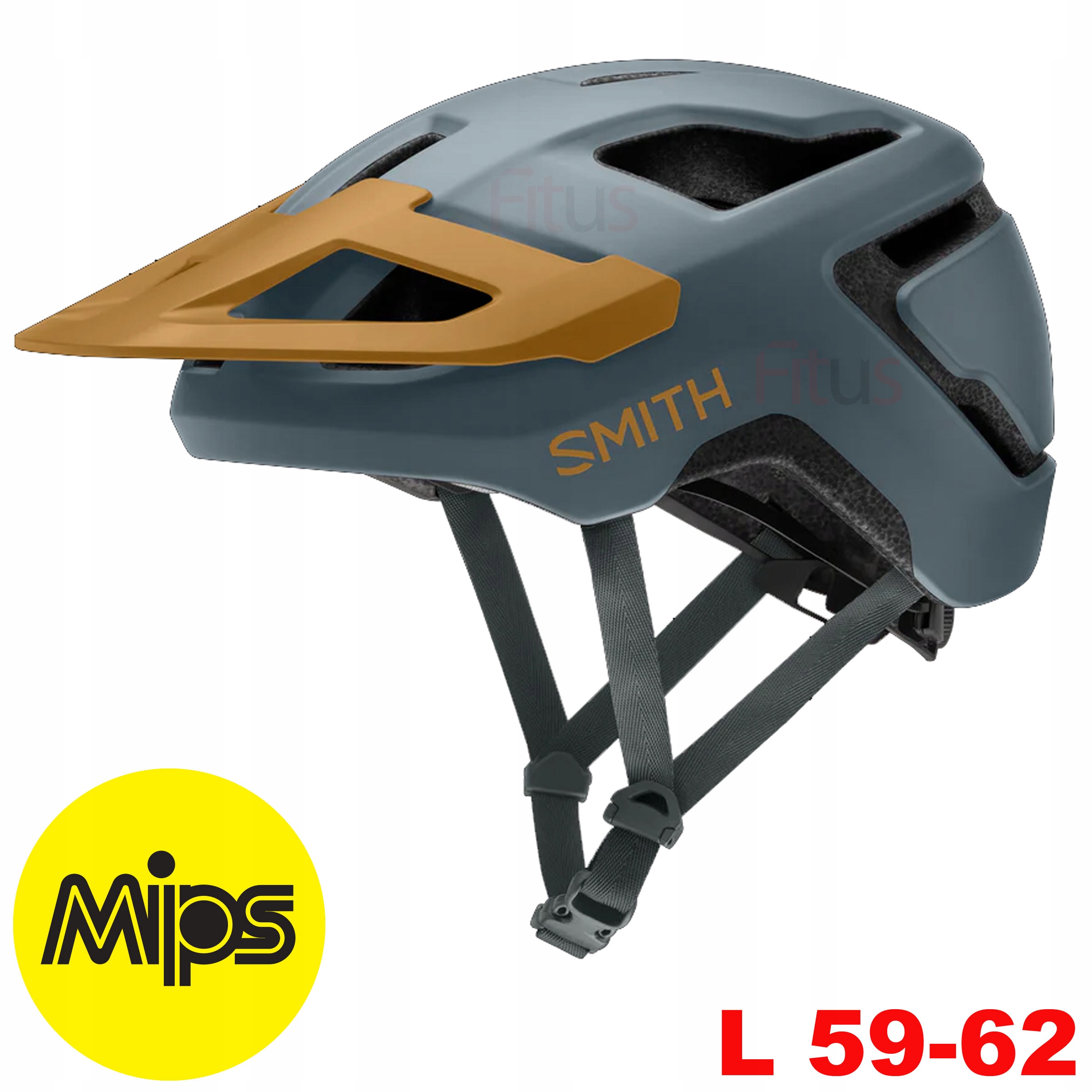 Smith 2026 Kask rowerowy Mtb Pilot Mips z daszkiem L 59-62 mat flint