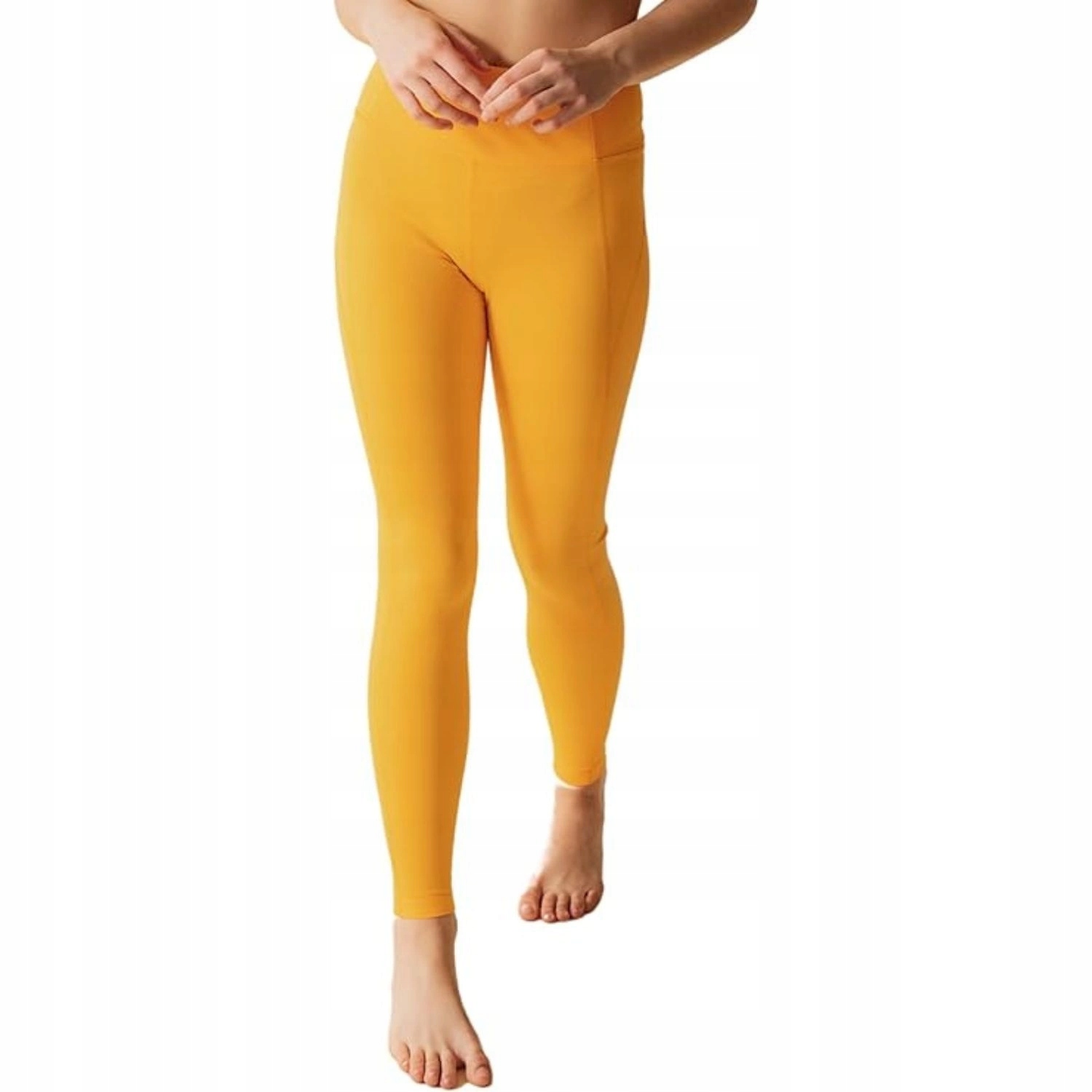 Dámské legíny Girlfriend Collective oranžové pro tělocvičnu, velikost vel.