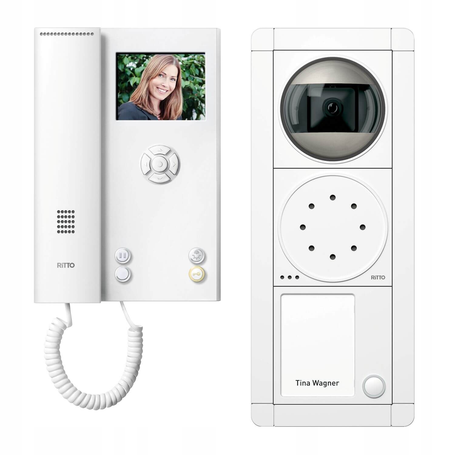 Ritto RGE1892170 Video domofon kompletný set rodinný dom biely