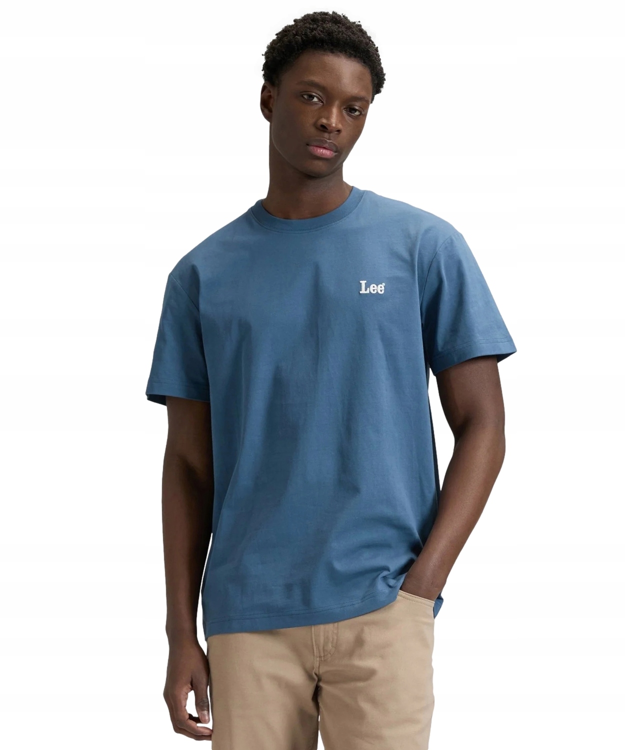 Tričko Lee Small Logo Tee 112376433 Academy Blue S