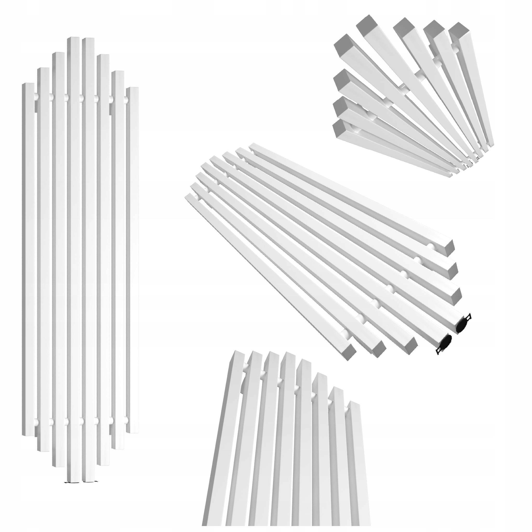 Dekorativní radiátor Bigben 180x38 bílá matná struktura