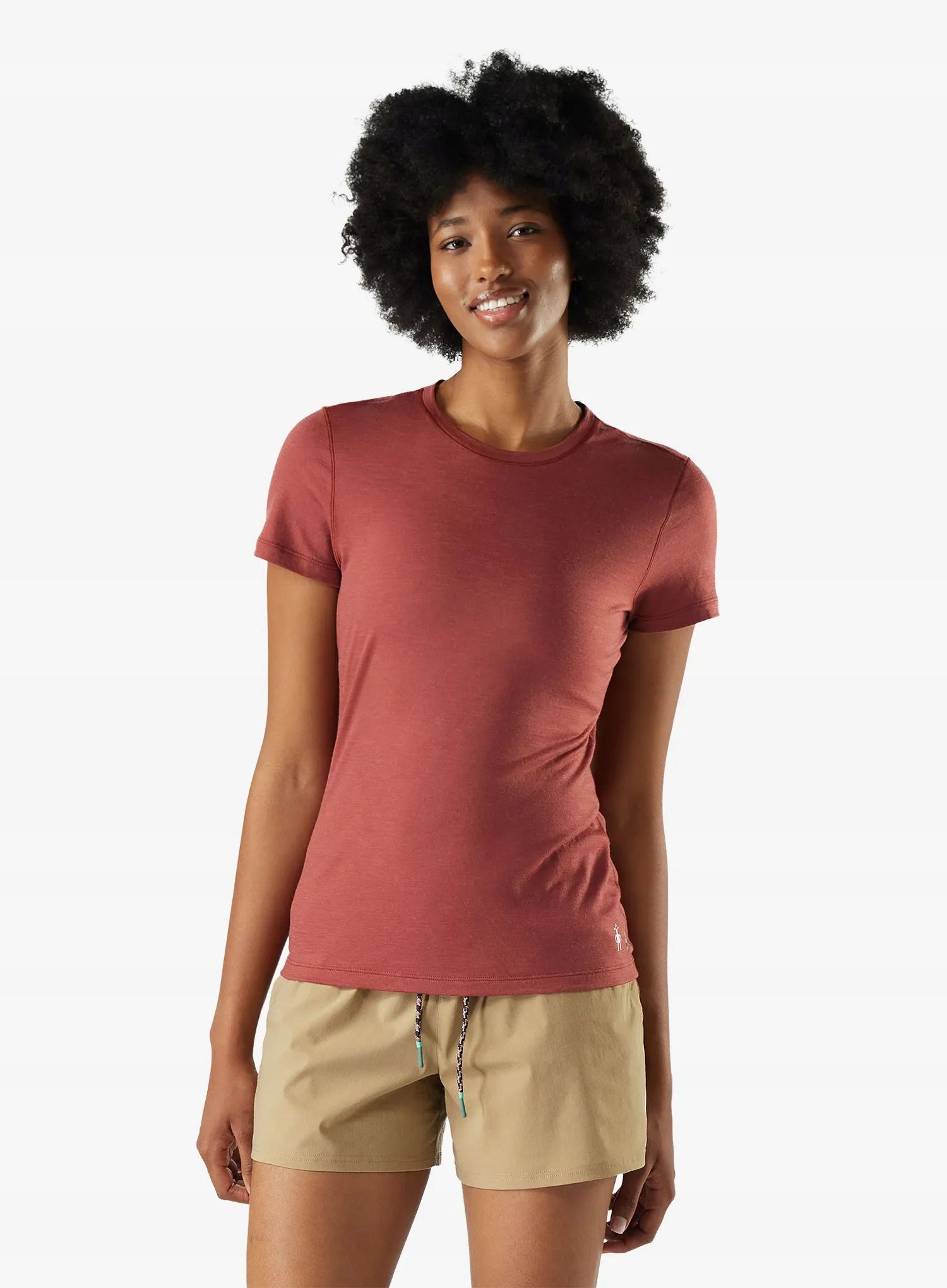 Koszulka merino damska Smartwool Merino Short Sleeve Tee burnt sienna S