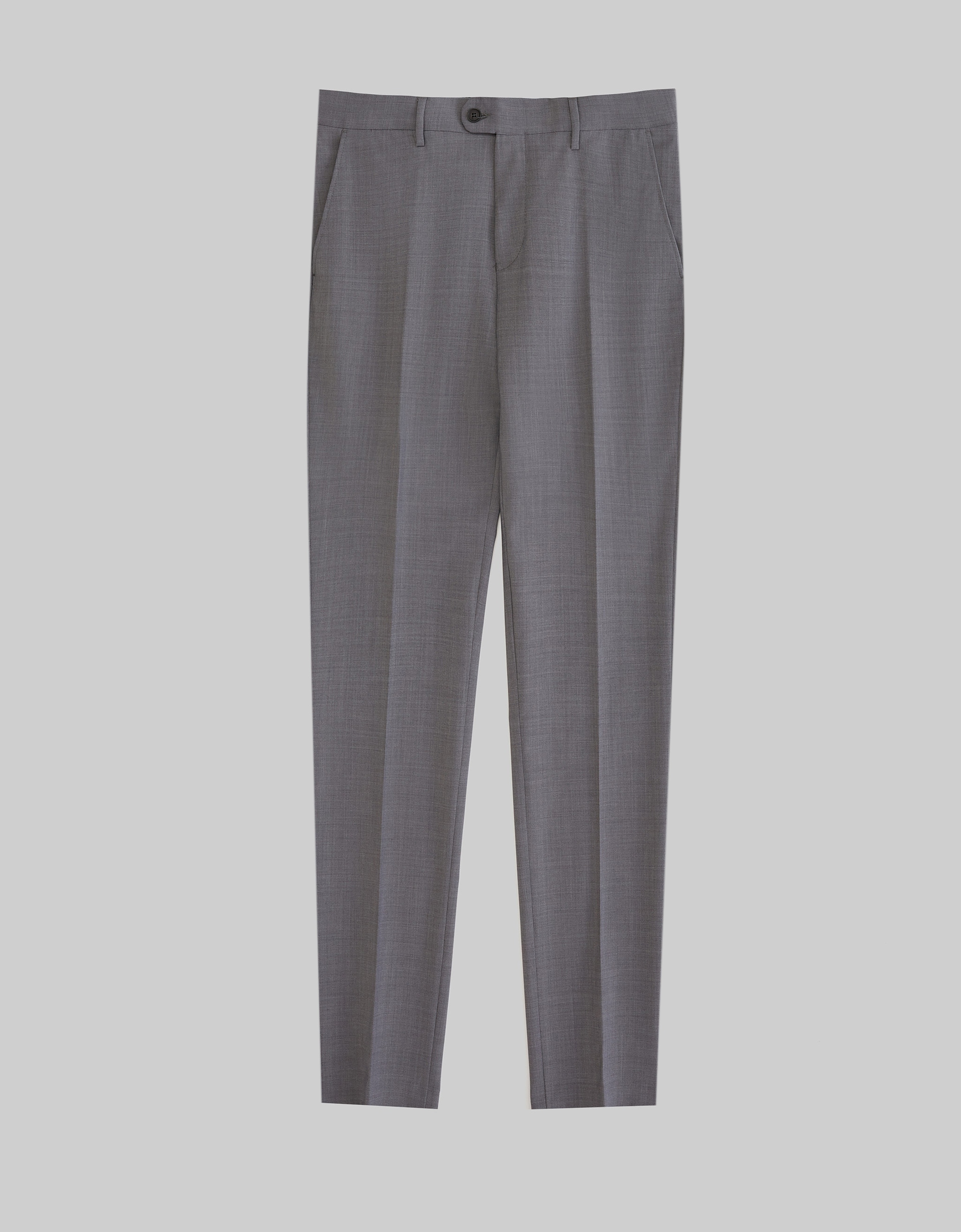 

Eleganckie spodnie saluzzo szary slim fit 182 92